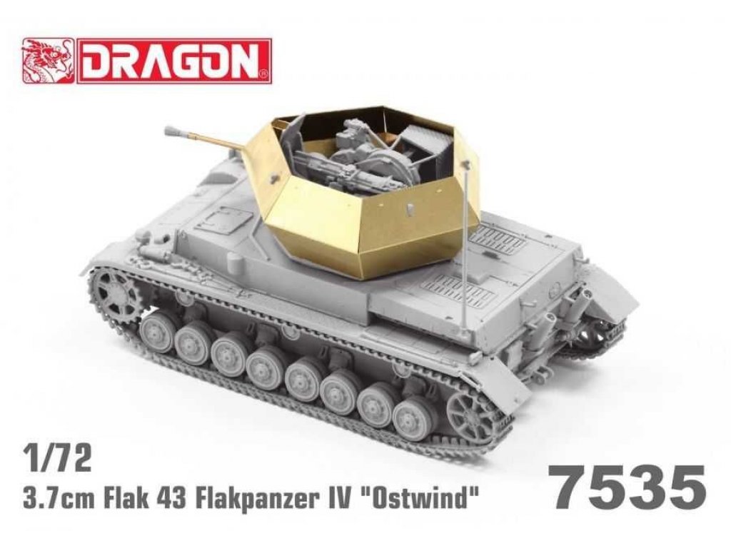 DRAGON 1/72 Lexa Models 002 3.7cm Flak 43 Flakpanzer IV Ostwind