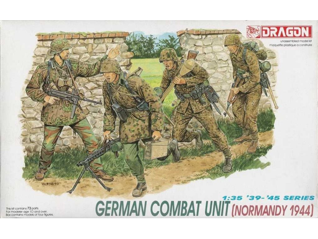 DRAGON 6003 1/35  GERMAN COMBAT UNIT (NORMANDY 1944) 
