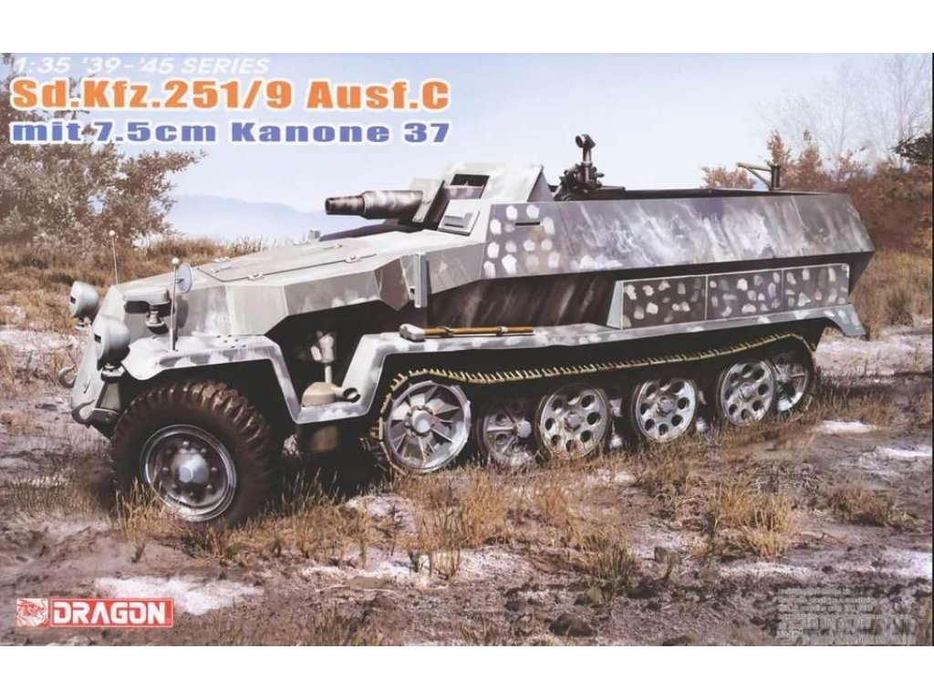 DRAGON 1/35 6225 Sd.Kfz.251/9 Ausf.C EARLY PRODUCTION