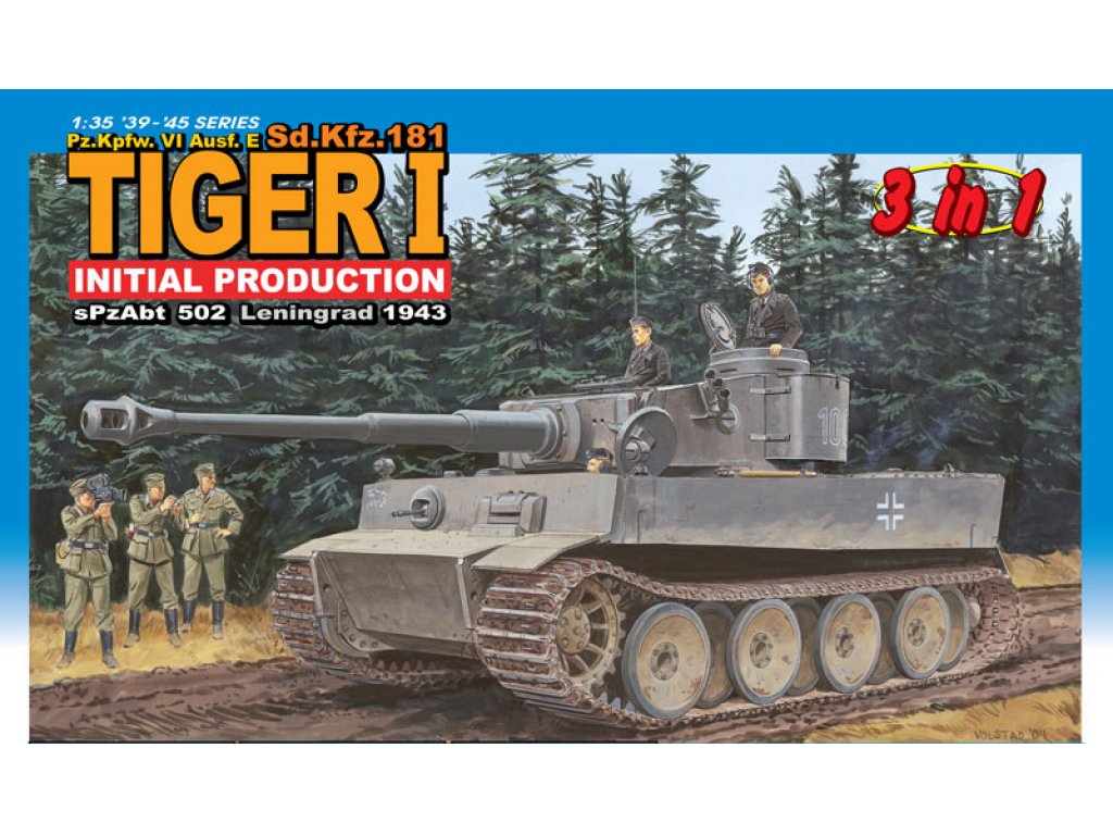 DRAGON 6252 1/35 SD.KFZ.181 TIGER I INITIAL TYP (1:35)