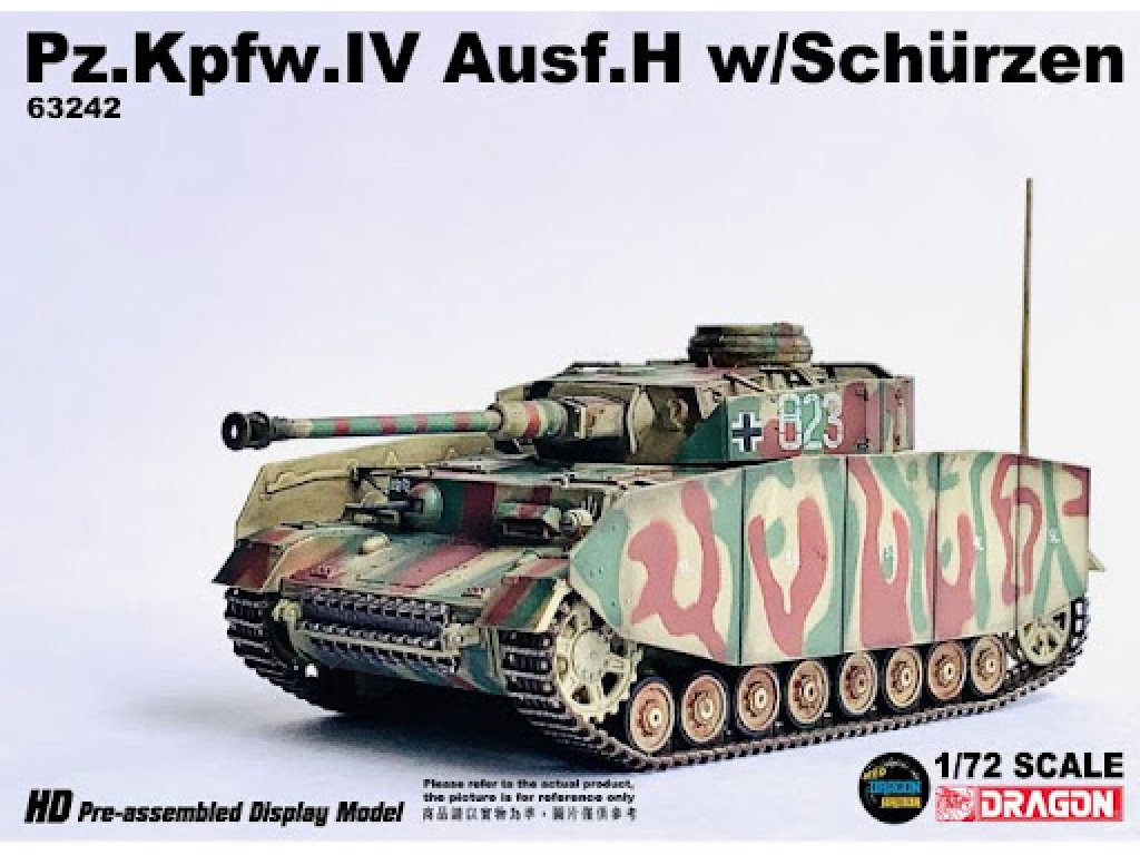 DRAGON ARMOR 1/72 63242 Pz.Kpfw. IV Ausf. H w/Shurzen