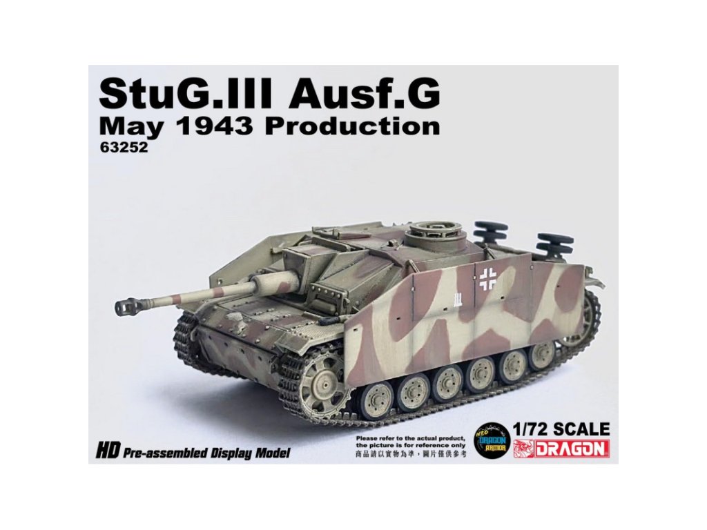 DRAGON ARMOR 1/72 63252 StuG. III Ausf G. May 1943 Production