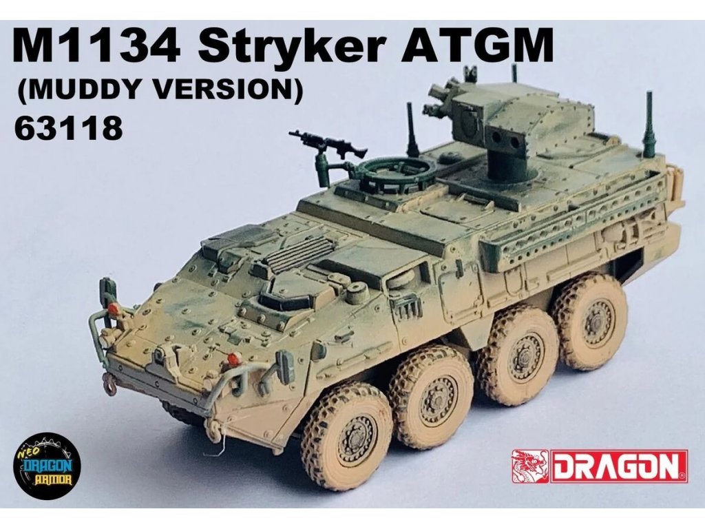 DRAGON ARMOR 1/72 M1134 Stryker ATGM (Muddy Version)