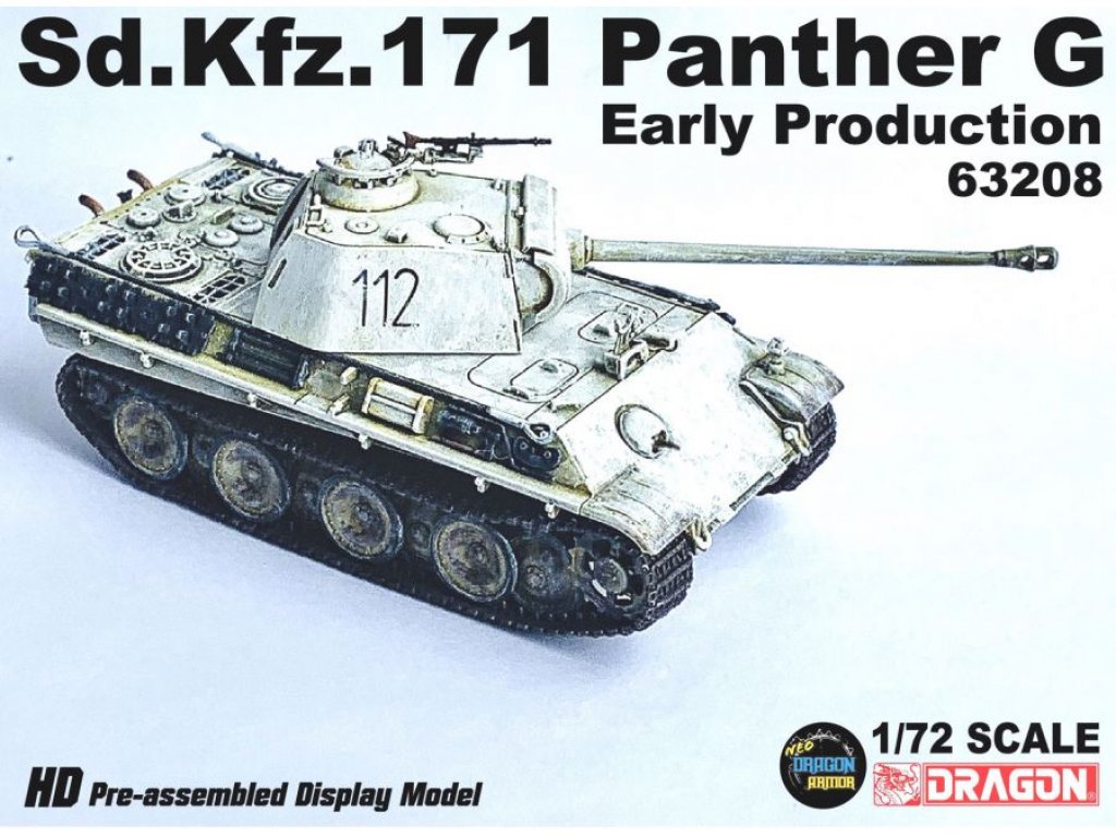 DRAGON ARMOR 1/72 Sd.Kfz.171 Panther Ausf.G Early Production East Prussia 1945