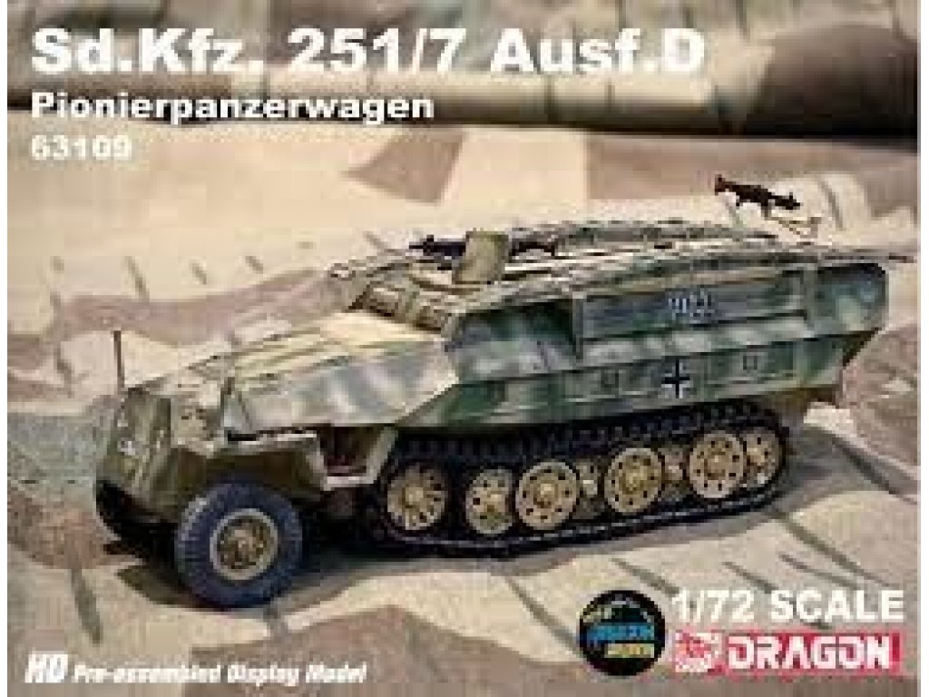 DRAGON ARMOR 1/72 Sd.Kfz. 251/7 Ausf.D Pionierpanzerwagen