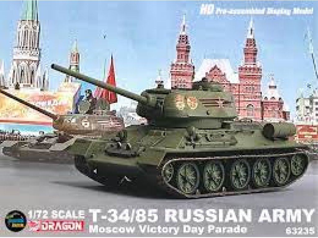 DRAGON ARMOR 63235 T-34/85 Russian Army Moscow Victory Parade