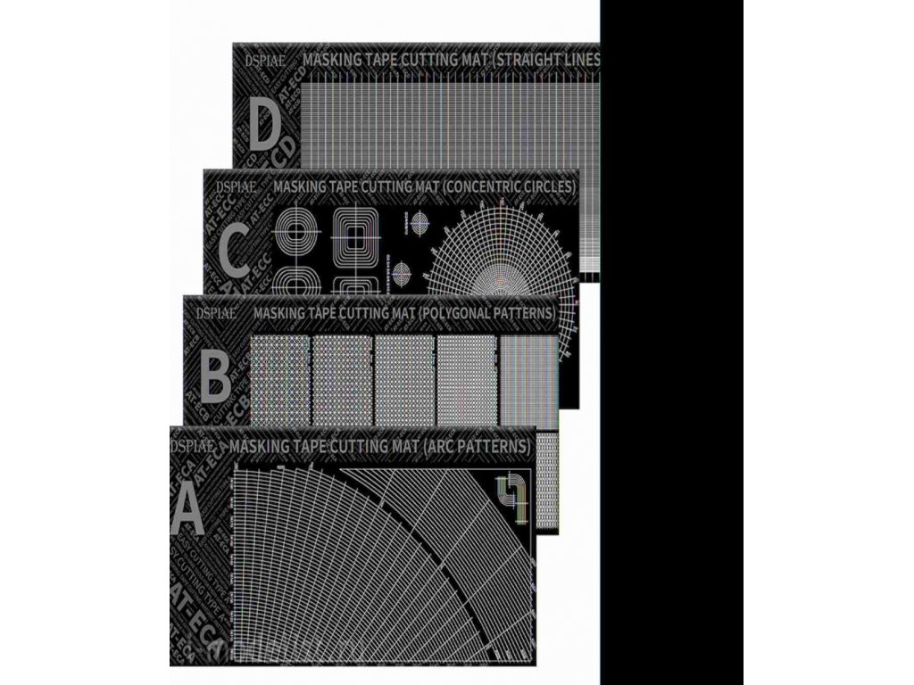DSPIAE AT-ECB Masking Tape Cutting Mat – Polygon