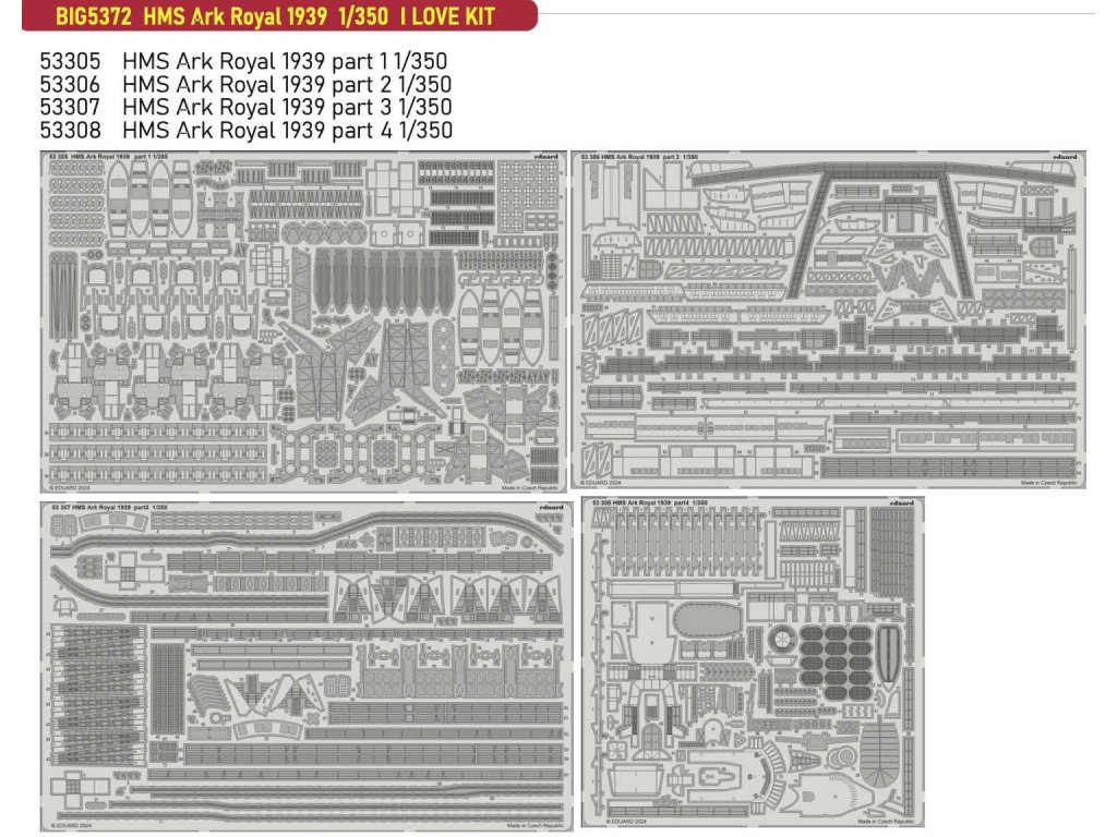 ED BIGED 1/350 HMS Ark Royal 1939 for ILK