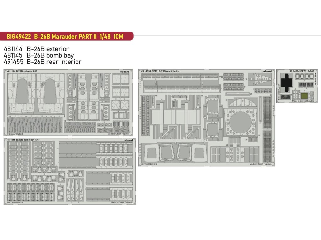 ED BIGED 1/48 B-26B Marauder PART II for ICM