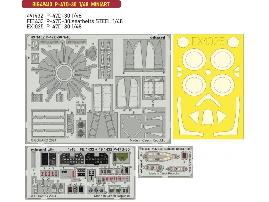 ED BIGED 1/48 P-47D-30 Thunderbolt for MIN