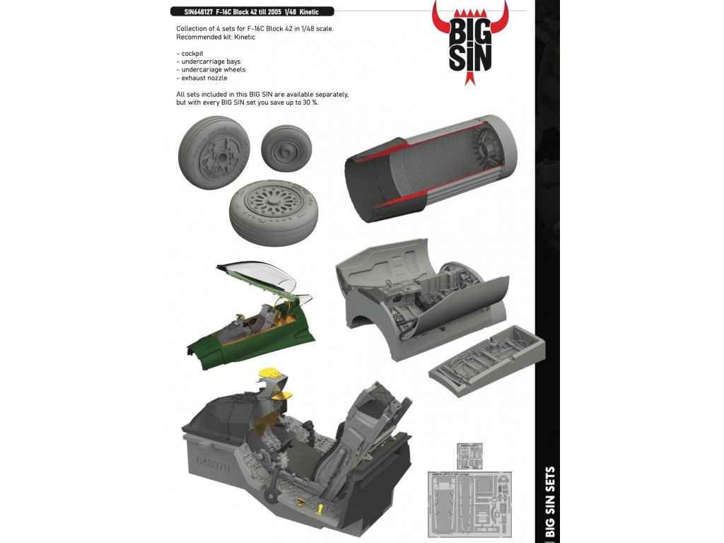 ED BIGSIN 1/48 F-16C Block 42 till 2005 (KIN)