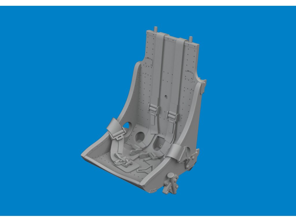 ED BRASSIN 1/48 P-51B/C Mustang seat w/ integral belts Type 1