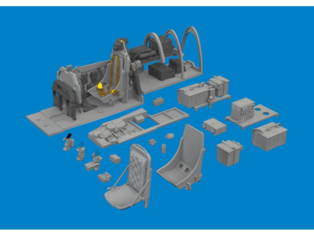 ED BRASSIN 1/48 P-51B Mustang Malcolm Hood canopy cockpit for EDU