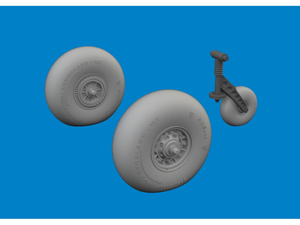 ED BRASSIN 1/48 SM.79 Sparviero wheels for EDU