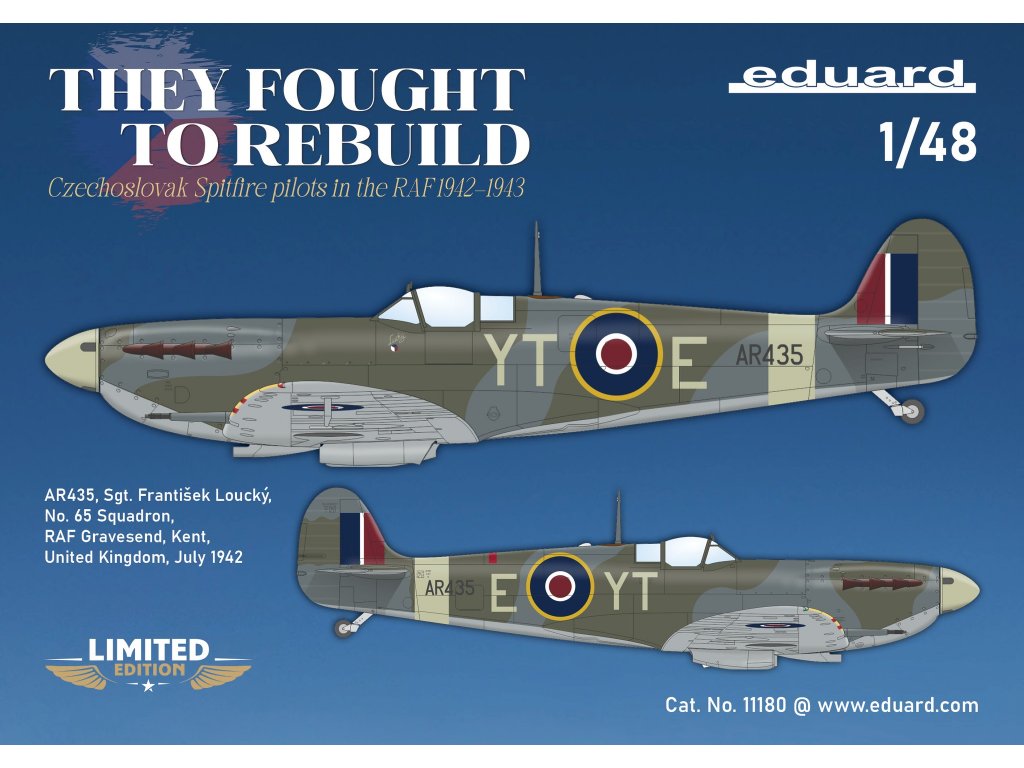 ED LIMITED 1/48 THEY FOUGHT TO REBUILD DUAL COMBO Spitfire Mk.V in Czechoslovak serv.