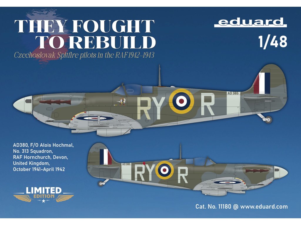 ED LIMITED 1/48 THEY FOUGHT TO REBUILD DUAL COMBO Spitfire Mk.V in Czechoslovak serv.