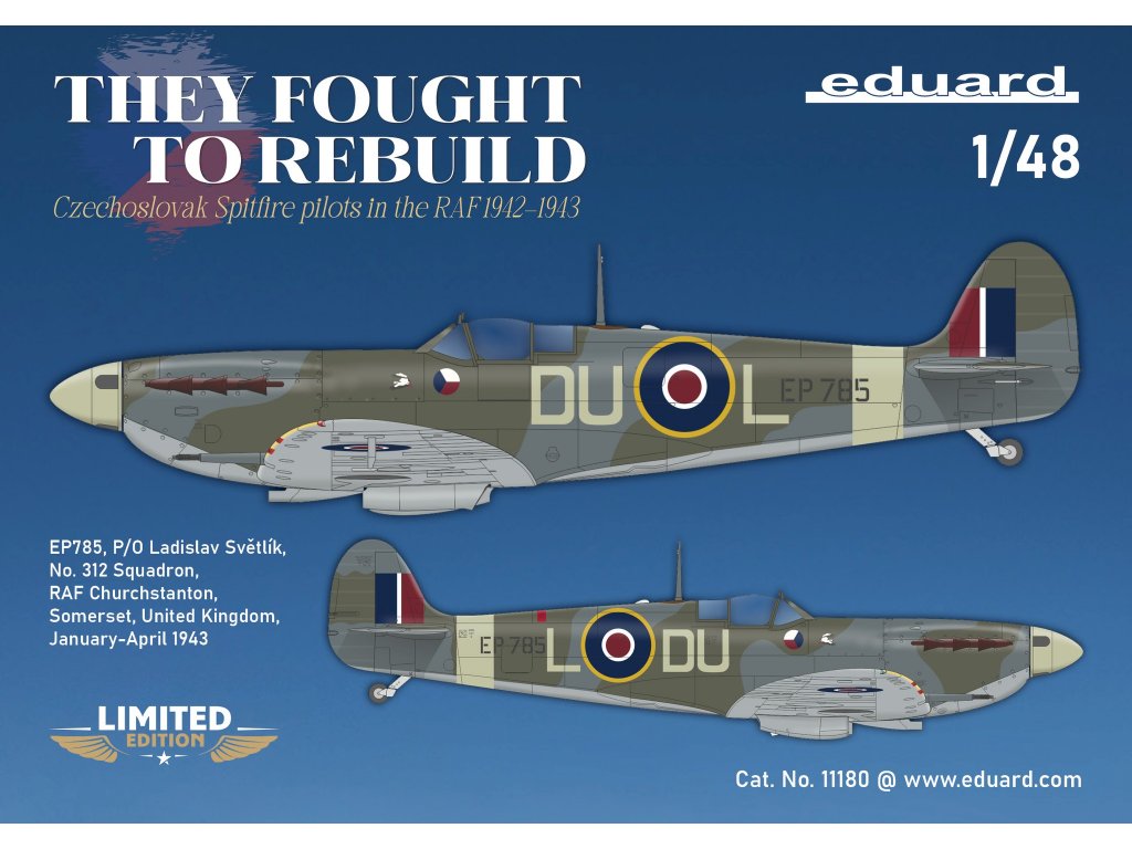 ED LIMITED 1/48 THEY FOUGHT TO REBUILD DUAL COMBO Spitfire Mk.V in Czechoslovak serv.