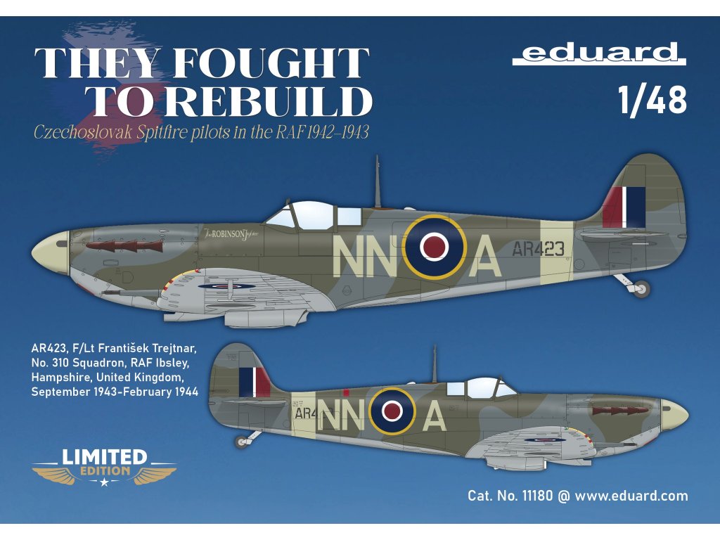 ED LIMITED 1/48 THEY FOUGHT TO REBUILD DUAL COMBO Spitfire Mk.V in Czechoslovak serv.