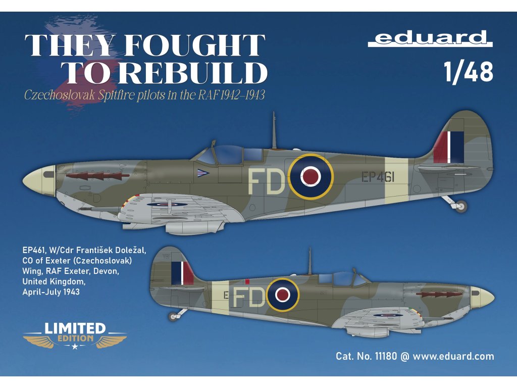 ED LIMITED 1/48 THEY FOUGHT TO REBUILD DUAL COMBO Spitfire Mk.V in Czechoslovak serv.