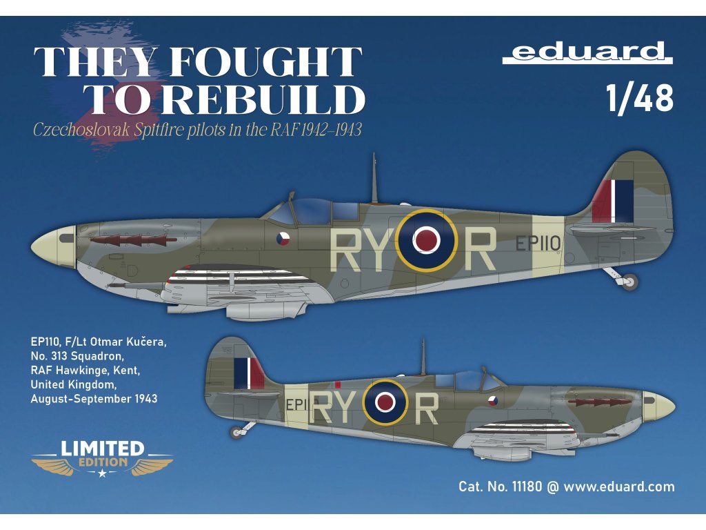 ED LIMITED 1/48 THEY FOUGHT TO REBUILD DUAL COMBO Spitfire Mk.V in Czechoslovak serv.