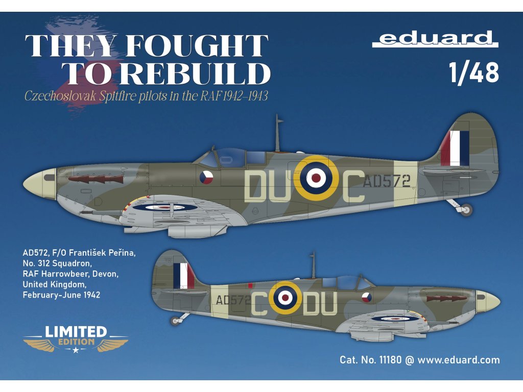 ED LIMITED 1/48 THEY FOUGHT TO REBUILD DUAL COMBO Spitfire Mk.V in Czechoslovak serv.