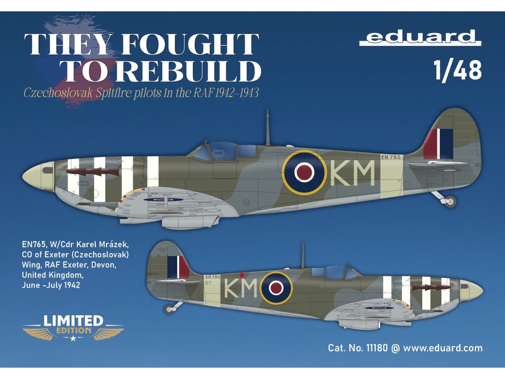 ED LIMITED 1/48 THEY FOUGHT TO REBUILD DUAL COMBO Spitfire Mk.V in Czechoslovak serv.