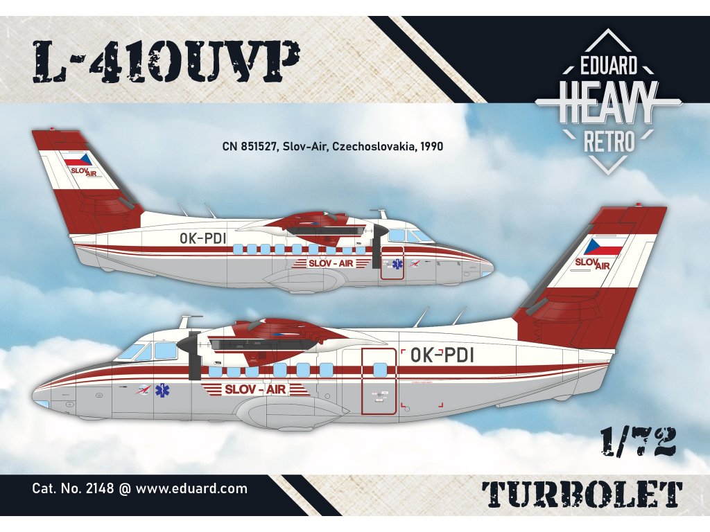 ED LIMITED 1/72 L-410UVP TURBOLET Heavy Retro