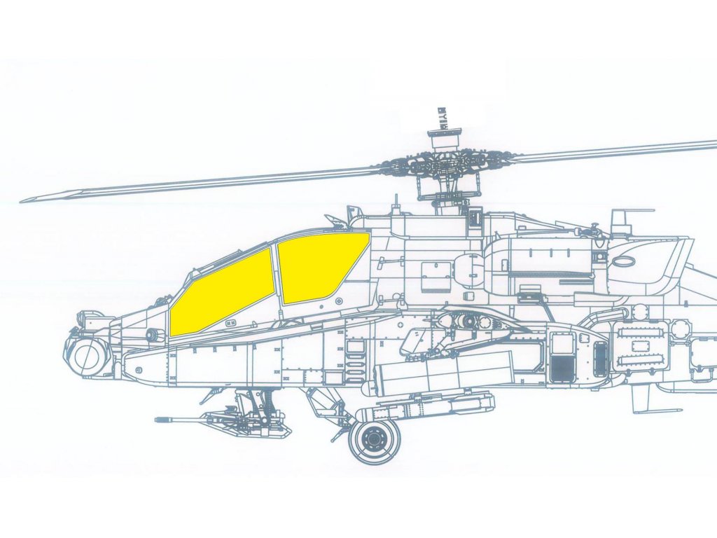 ED MASK 1/35 AH-64A Apache early for TRU