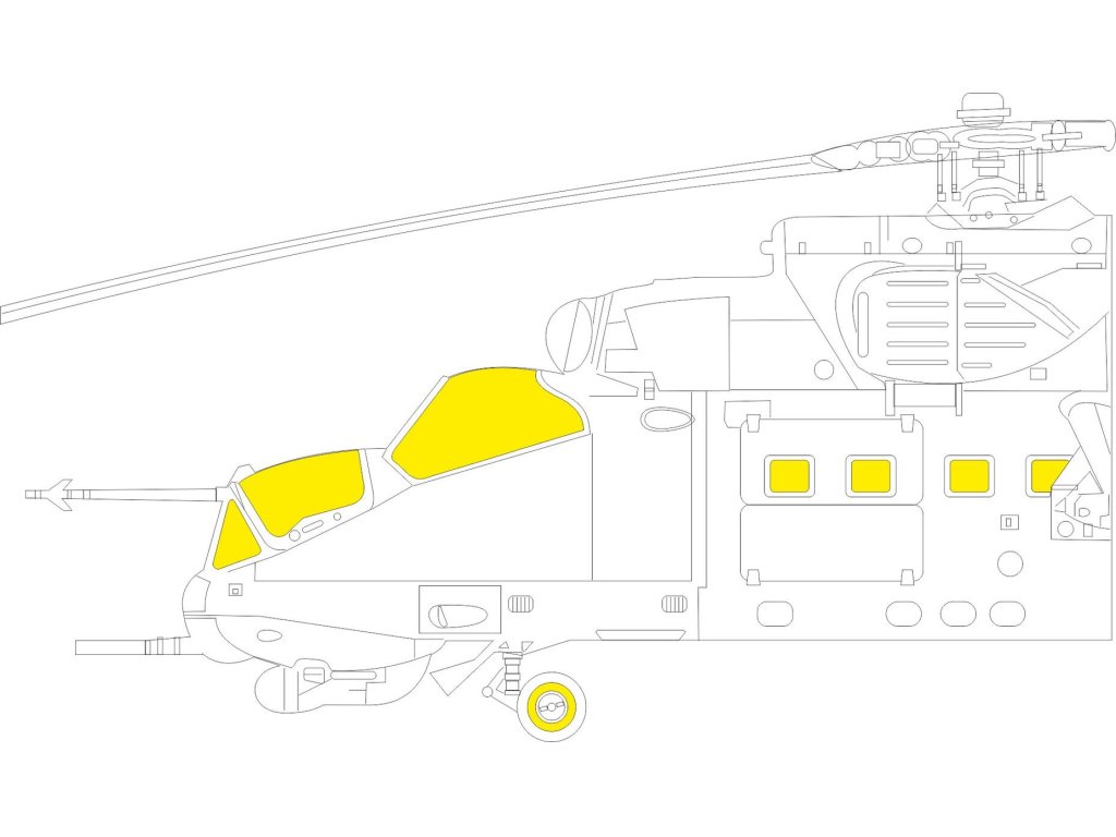 ED MASK 1/48 Mi-24P Hind  for TRU