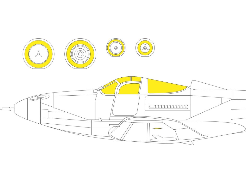 ED MASK 1/48 P-39N Airacobra  for ARMA