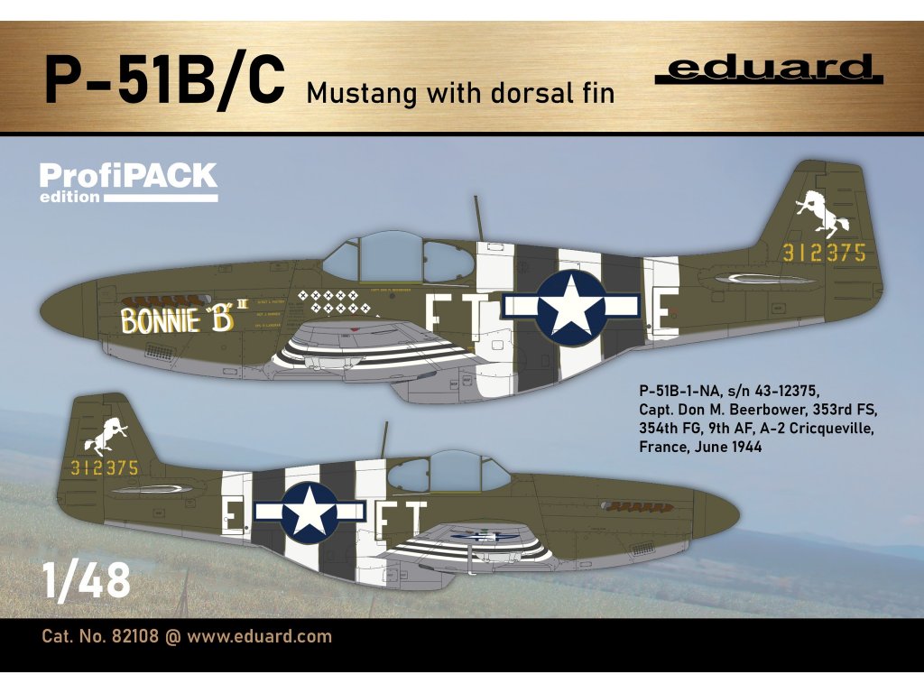 ED PROFIPACK 1/48 P-51B/C Mustang w/ dorsal fin