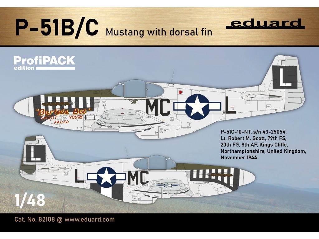 ED PROFIPACK 1/48 P-51B/C Mustang w/ dorsal fin