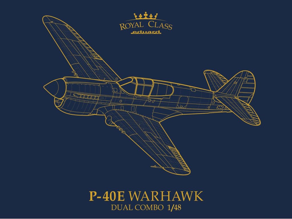 ED ROYAL CLASS 1/48 P-40E Warhawk Dual Combo