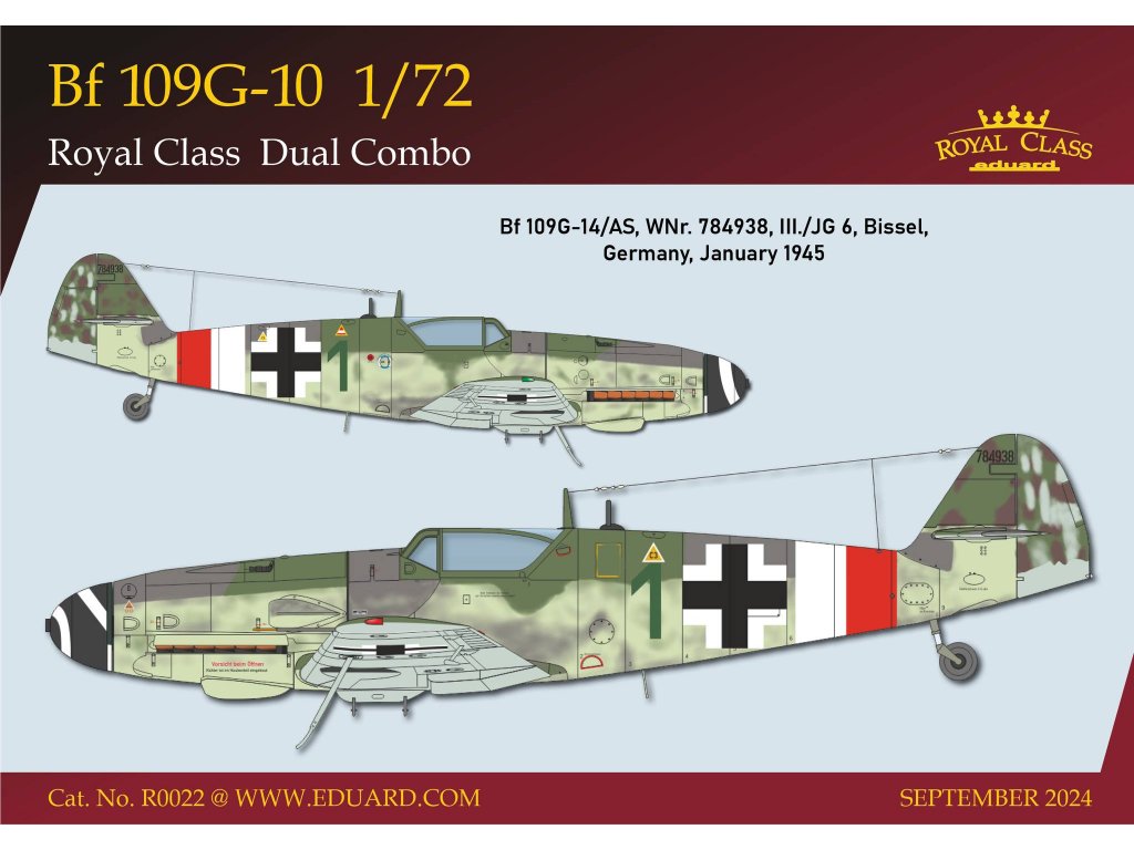 ED ROYAL CLASS 1/72 ME 109G-10 G-14/AS