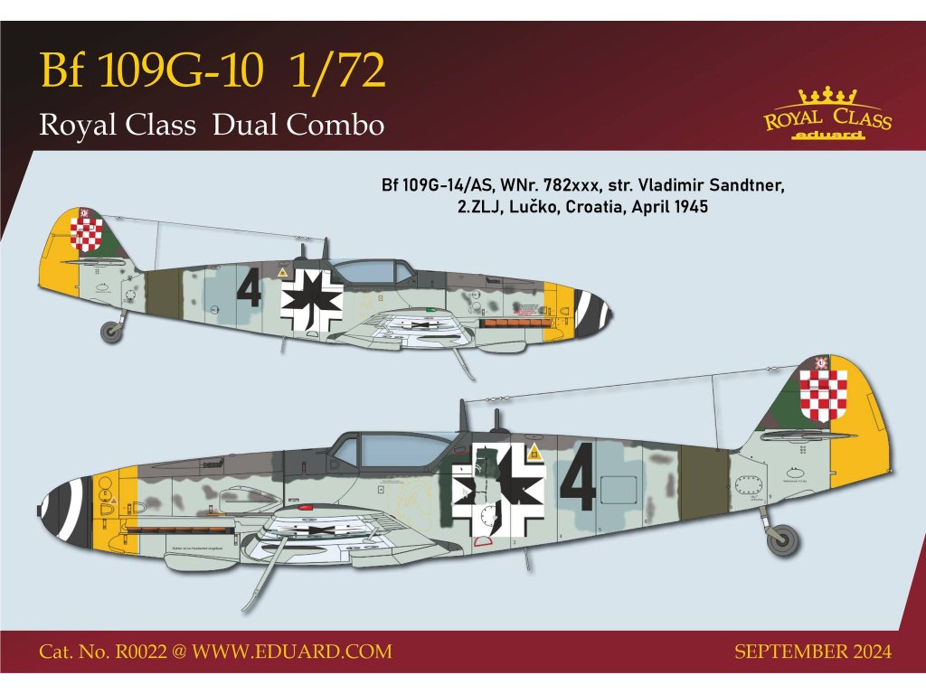 ED ROYAL CLASS 1/72 ME 109G-10 G-14/AS