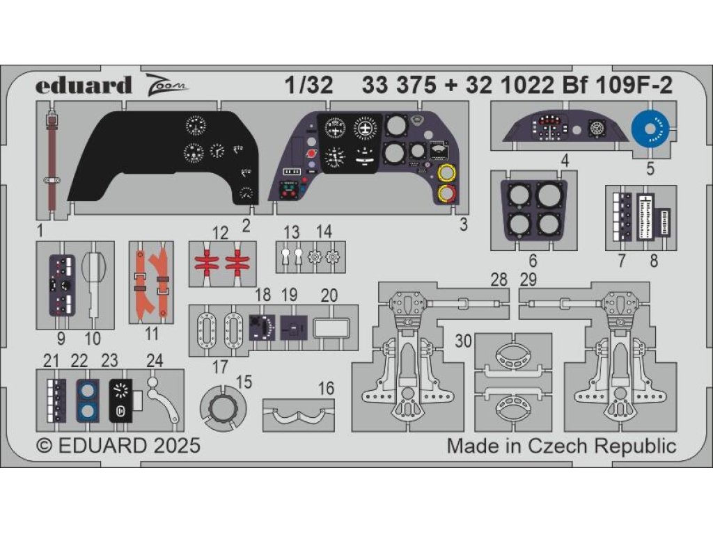 ED SET 1/32 Bf 109F-2 for H2000/HAS