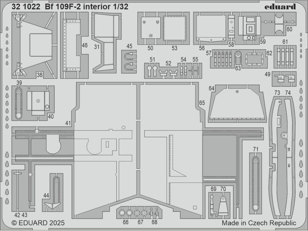 ED SET 1/32 Bf 109F-2 for H2000/HAS