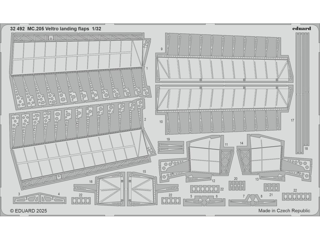 ED SET 1/32 MC.205 Veltro landing flaps for ITA