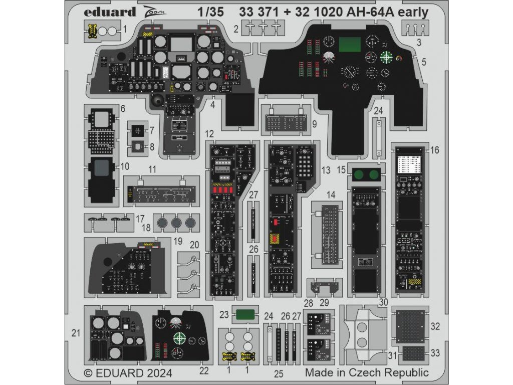 ED SET 1/35 AH-64A Apache early for TRU