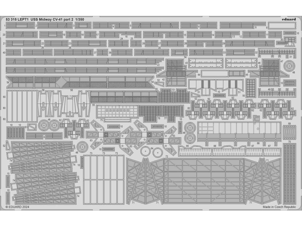 ED SET 1/350 USS Midway CV-41 part 2 for TRU