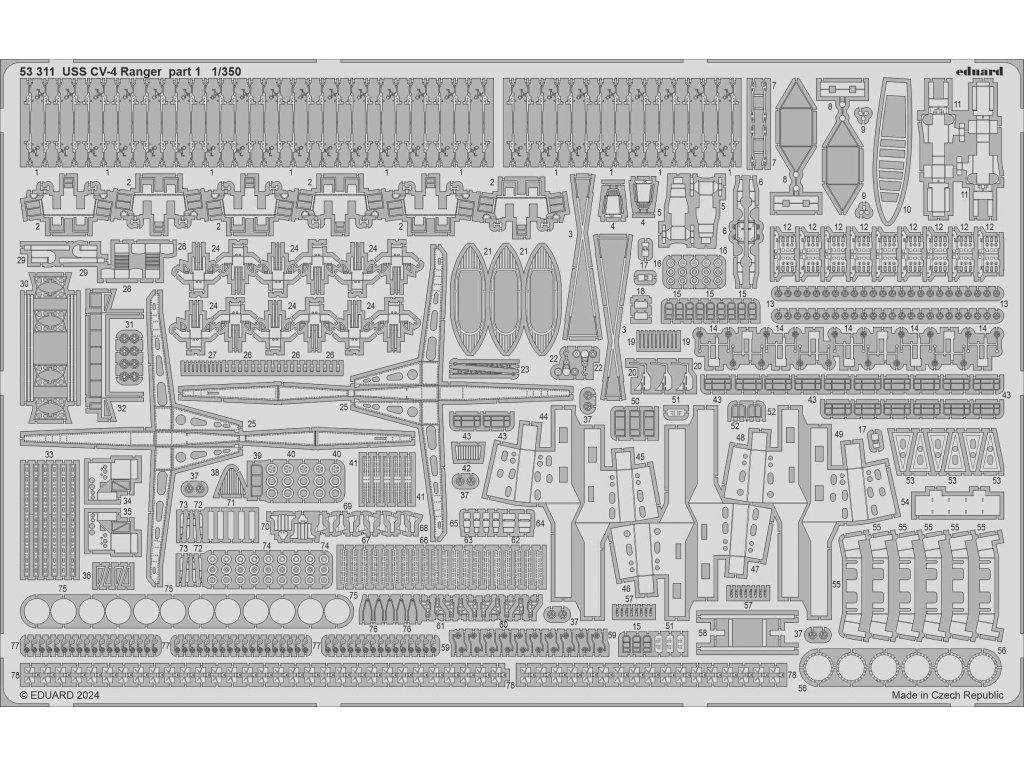 ED SET 1/350 USS Ranger CV-4 part 1 for TRU