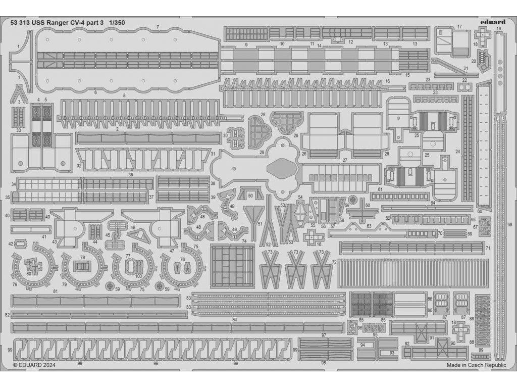 ED SET 1/350 USS Ranger CV-4 part 3 for TRU