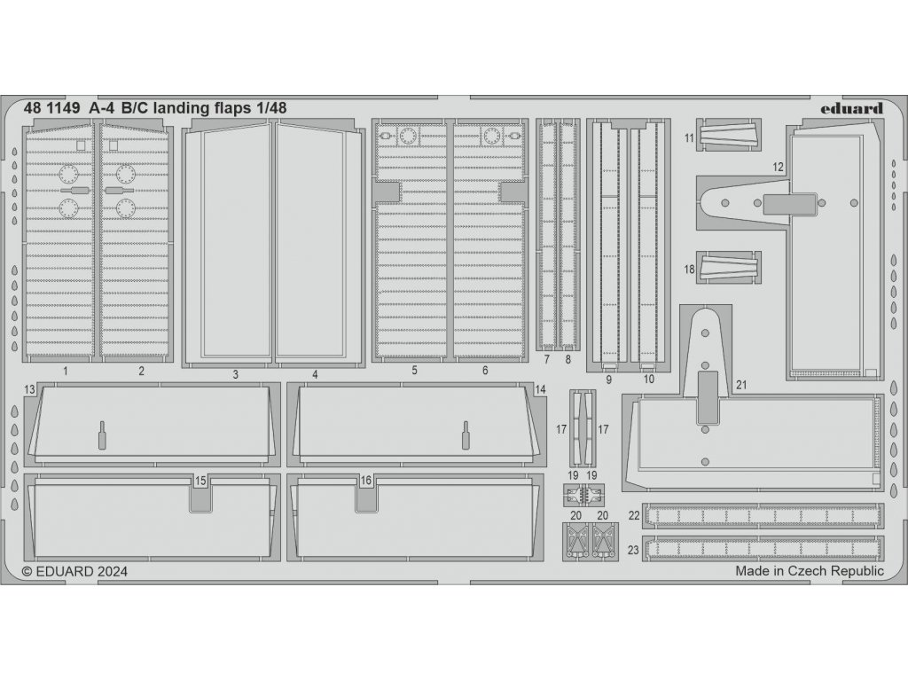 ED SET 1/48 A-4B/C Skyhawk landing flaps for H2000/HAS