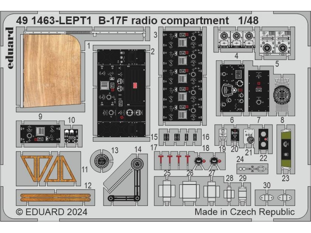 ED SET 1/48 B-17F Flying Fortress radio compartment for EDU