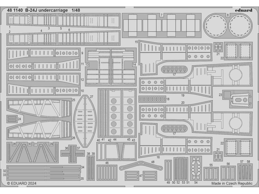 ED SET 1/48 B-24J Liberator undercarriage for HBB