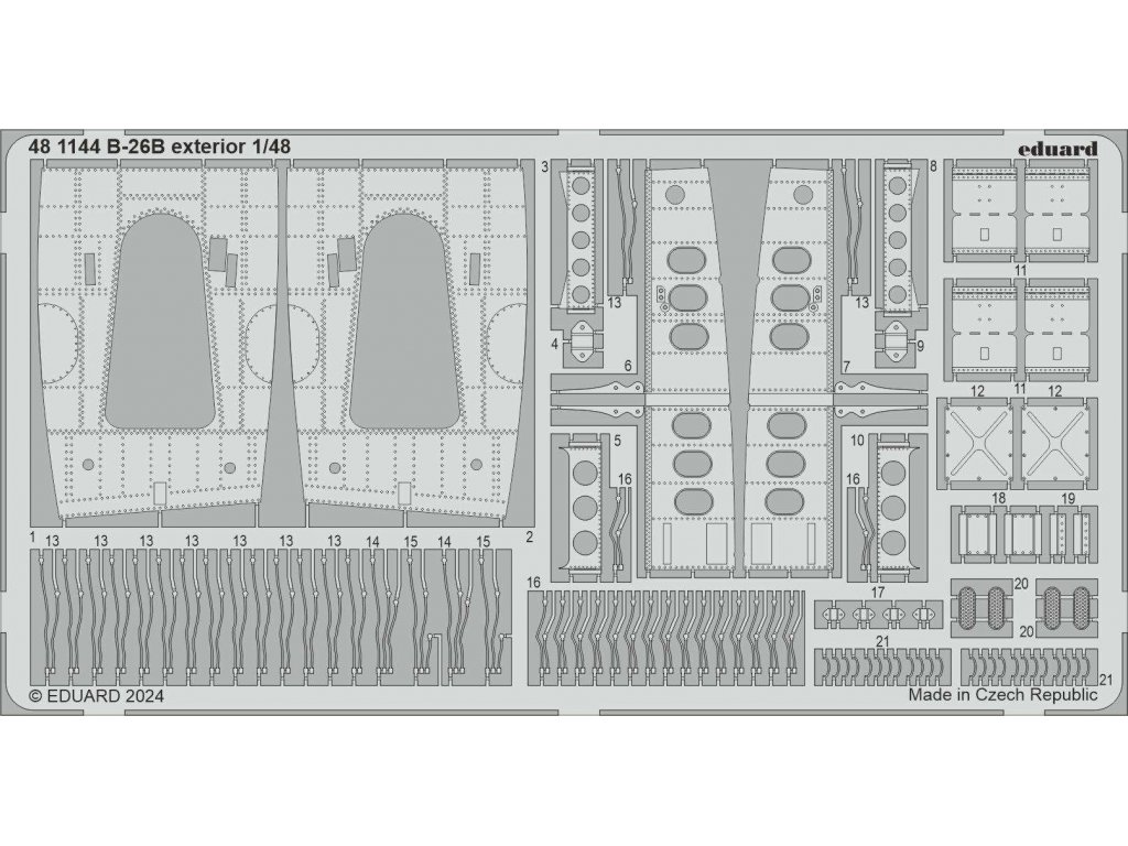 ED SET 1/48 B-26B Marauder exterior for ICM