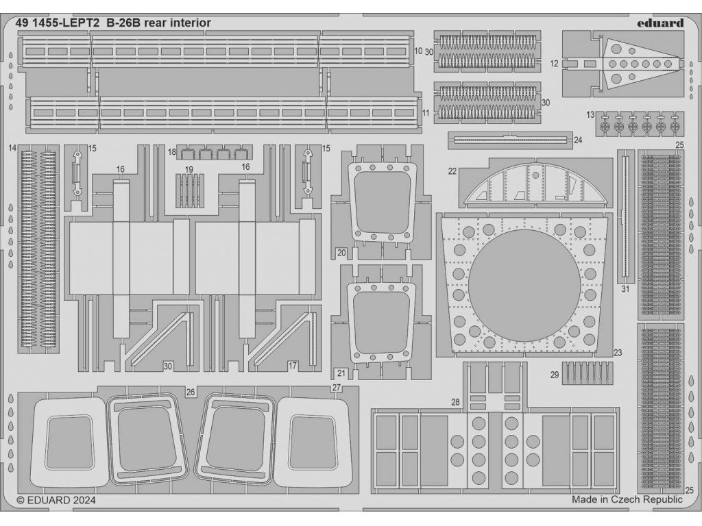 ED SET 1/48 B-26B Marauder rear interior for ICM