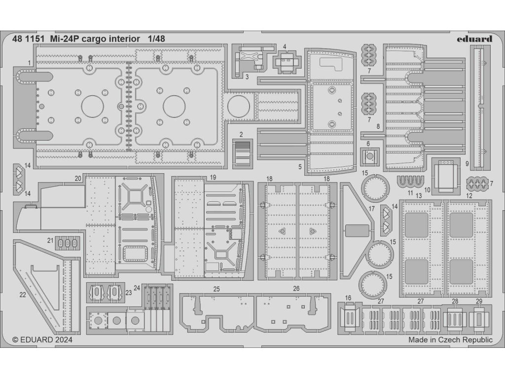 ED SET 1/48 Mi-24P Hind cargo interior  for TRU