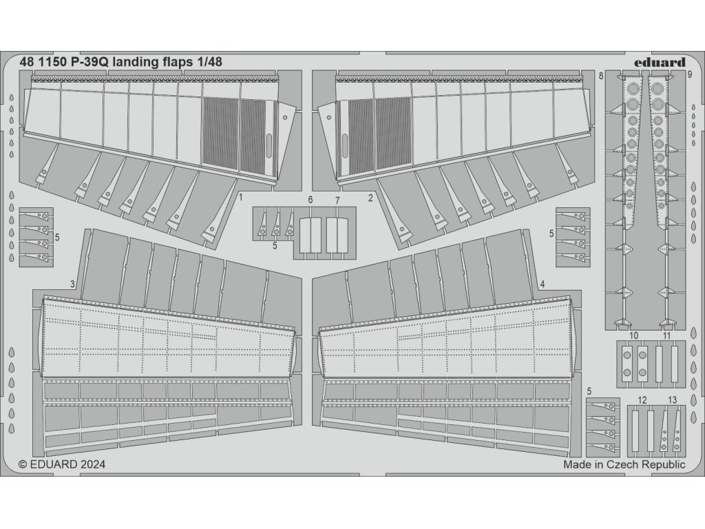 ED SET 1/48 P-39Q Airacobra Airacobra landing flaps for ARMA