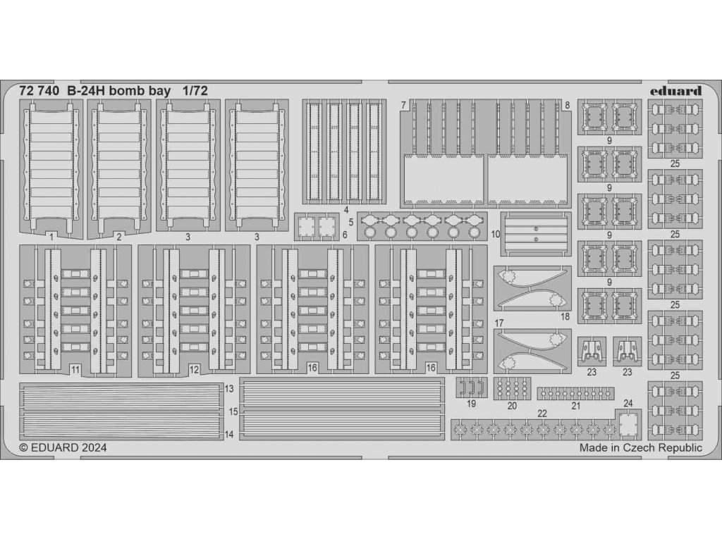 ED SET 1/72 B-24H Liberator bomb bay for AIR